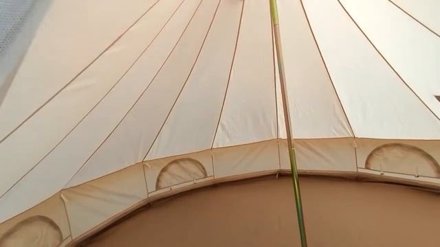 Юрта, Водонепроницаемый Хлопок Холст Glamping Шатер Колокольни смотреть онлайн