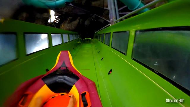 [4K] Water Coaster Ride At Volcano Bay - HydroMAGNETIC Coaster - Krakatau Aqua Coaster