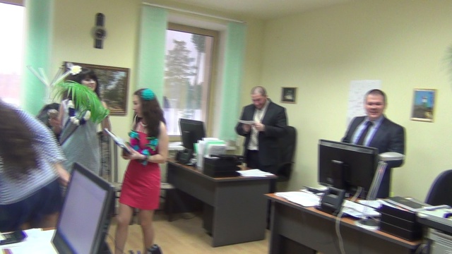 23 февраля 2015г. Поздравления транспортного отдела. смотреть онлайн