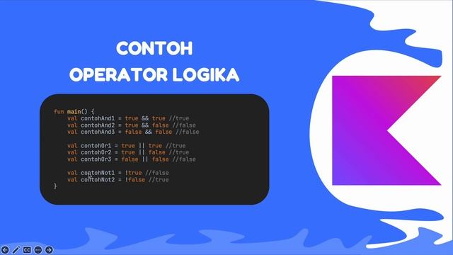 KOTLIN UNTUK PEMULA [ II.B. Dasar-Dasar Kotlin (Operator Aritmatika, Logika, dan Perbandingan) ] смотреть онлайн