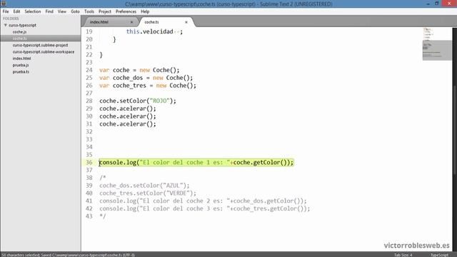 Clases y métodos - 09 - Curso de TypeScript para Angular 2 смотреть онлайн