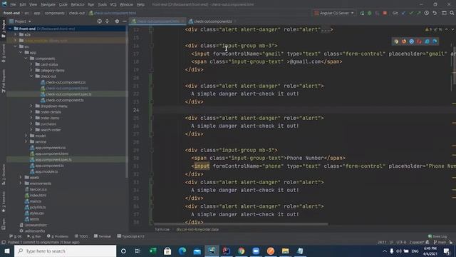 create alerts errors of Angular Validation смотреть онлайн