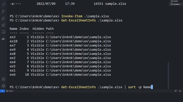 【PowerShell 一行自動化】複数のExcelシートを順に並び替える (level 2) смотреть онлайн