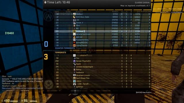 Counter Strike Global Offensive Zombie Escape mod online gameplay on Legoland Crackheads map смотреть онлайн
