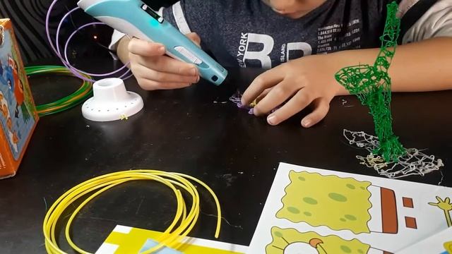 #3д #3дручка #топ 3д ручка первые поделки.  Учимся рисовать. Рисуем пластиком