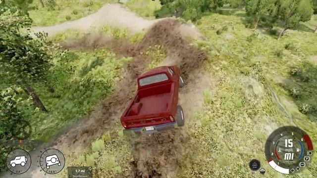BeamNG drive Off Road Trials in a 1972 Ford F-100 Part 1 смотреть онлайн