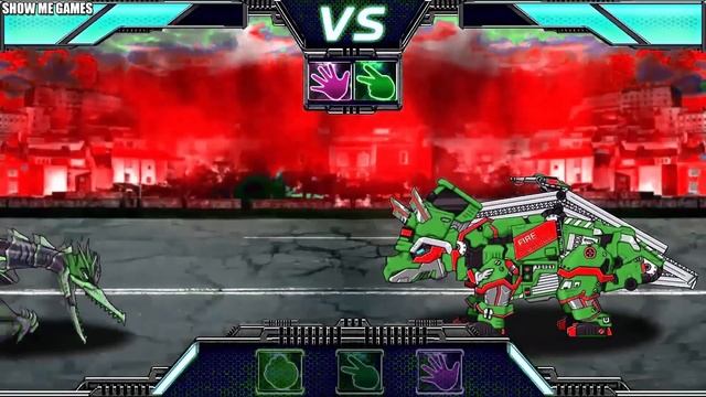 Dino Racer + Dinosaur Park + Dino Robot Corps - Tyrannosaurus/Triceratops/Spinosaurus/Euoplocephalu смотреть онлайн