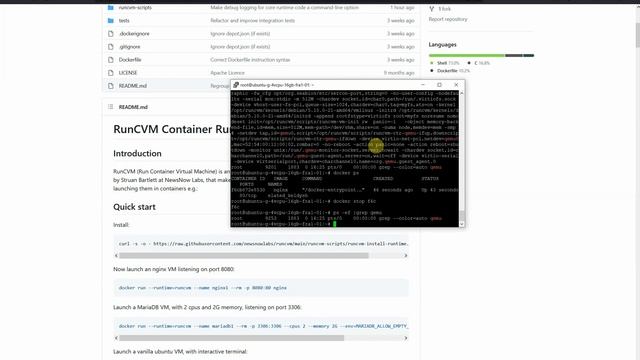 Playing around with runcvm, a docker runtime plugin. смотреть онлайн