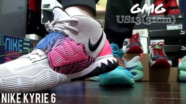 Nike Kyrie 6 Animal Print Vast Grey + Oracle Aqua 2020 - On Feet - GARY|笙開箱 смотреть онлайн