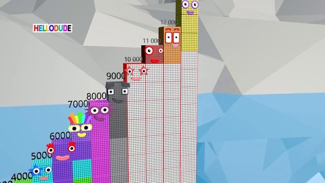 Looking for Numberblocks Step Squad ZERO to 10 vs 1000 to 30,000 HUGE Standing Tall Numbers Pattern смотреть онлайн