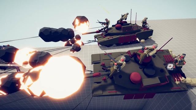 TANK DEFEND THE BRIDGE VS EVERY UNITS - Totally Accurate Battle Simulator TABS смотреть онлайн