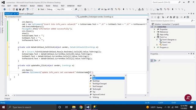 How to update delete data in sql using c# windows form application смотреть онлайн