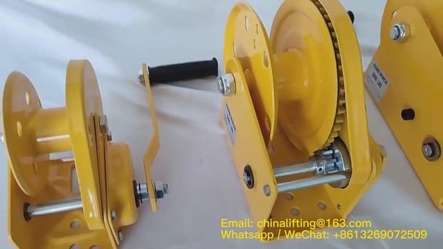 34 High Quality Manual Winch 1200lbs 1800lbs 2600lbs Portable Self Locking Hand Winch With Rope B смотреть онлайн