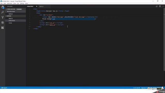 Tutorial Vue Js #05 - Bekerja dengan Form di Vue Js смотреть онлайн