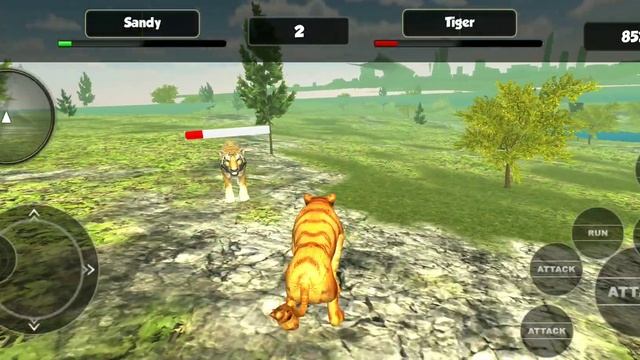 Lion Vs Tiger Wild Animal Simulator | Lion Game Animal Gameplay | Hannu Games смотреть онлайн