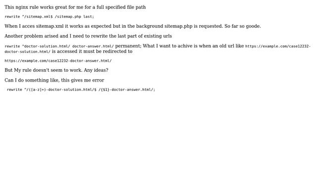 DevOps & SysAdmins: nginx rewrite url pattern middle of url смотреть онлайн