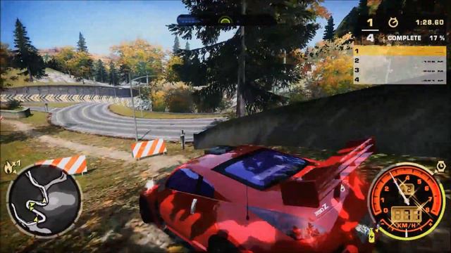 Need for Speed Most Wanted Ultra Graphics Mod 350Z Gameplay 60FPS GTX 950M смотреть онлайн