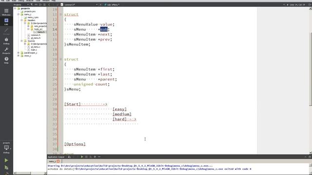 Язык программирования Си. Реализация типа данных Меню. + рисуем с помощью OpenGL смотреть онлайн