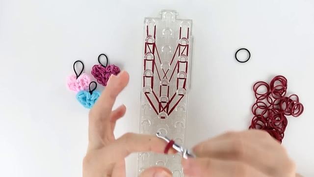 rifatto CUORE CON ELASTICI DIY rainbow loom heart tutorial bands bandz gommini смотреть онлайн