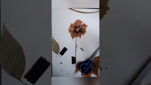 ОСНОВЫ АППЛИКАЦИИ урок 8| аппликация из листьев