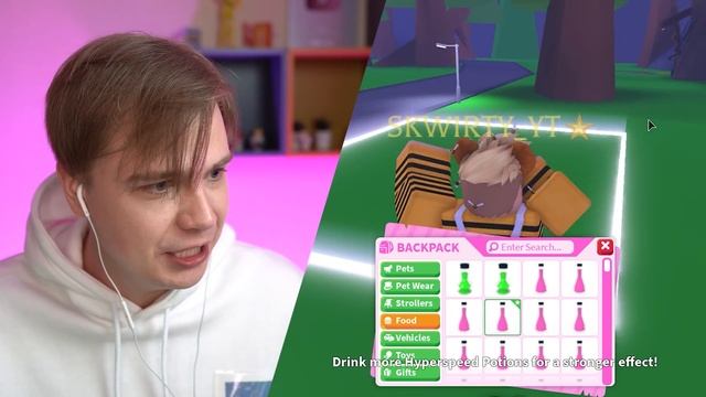 Выпил 150 Hyperspeed Potion в Адопт Ми! ?? (Роблокс) @user-eb8sj2gg8z смотреть онлайн