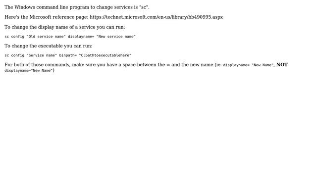 How to change windows service name after creating it? (2 Solutions!!) смотреть онлайн