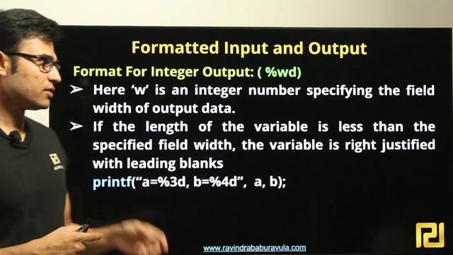 P and DS | Input and Output | Formatted for integer input and output | Ravindrababu Ravula смотреть онлайн