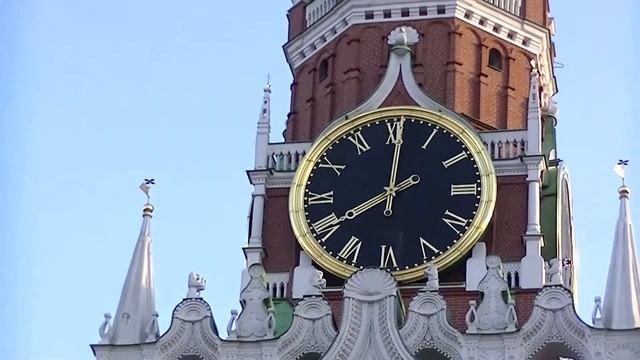 Кремль, Спасская башня, Часы-куранты смотреть онлайн