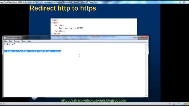 Redirect http to https in iis using custom errors Part 103 смотреть онлайн