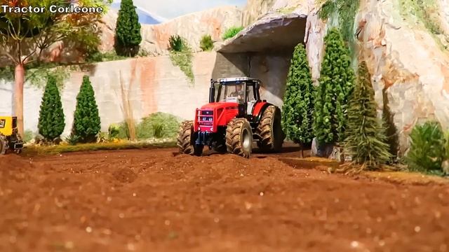 Truck Stuck and Rescue with Tractor | Farm Diorama | Rc смотреть онлайн