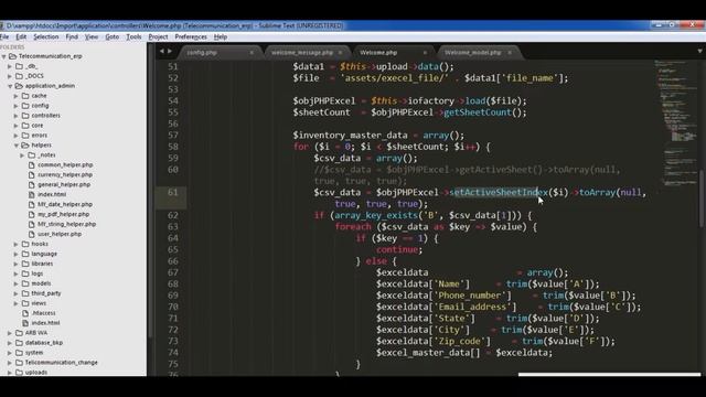 Insert Data In MySQl Database By Excel Through CodeIgniter ||BY Unknown Tech смотреть онлайн