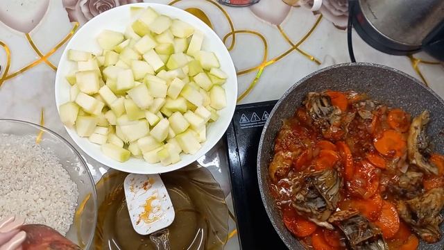 Рис с курицей и кабачками смотреть онлайн