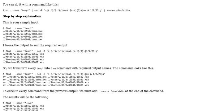 Rename files do the tree folder name in terminal, shell mac or shell linux (2 Solutions!!) смотреть онлайн