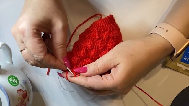 Грелка на чайник, узор "пузырики" по МК Эльвиры Вафиной смотреть онлайн