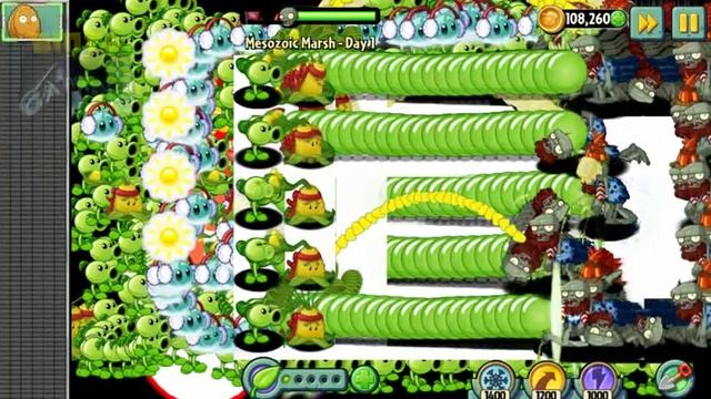 Plants vs Zombies 2 - Scrapped and Removed Level: Mesozoic Marsh Day 1 смотреть онлайн