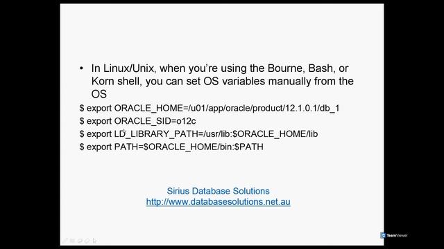 Setting OS Variables for Oracle database12c смотреть онлайн