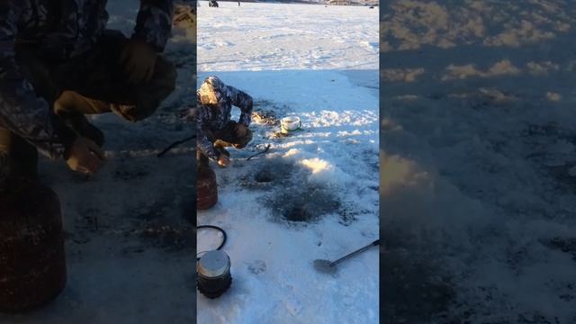 Зимняя рыбалка на малом море!!! смотреть онлайн