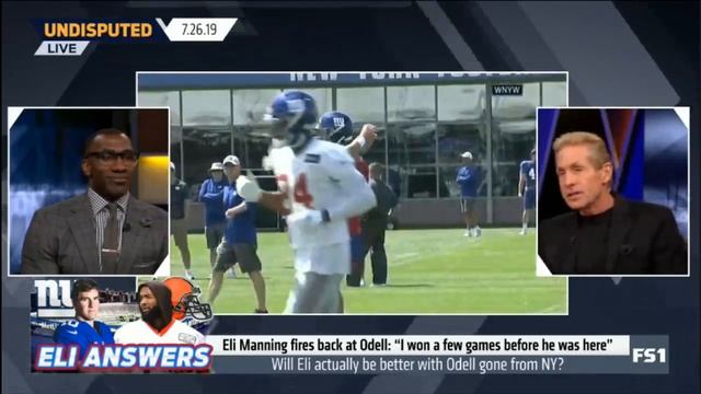 Undisputed | [ SPOTLIGHT ] Eli Manning fires back at Odell: "I won a few games before he was here" смотреть онлайн