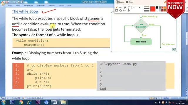 Loop statement in python | Python tutorials class 10 | Class 10 Computer Applications смотреть онлайн