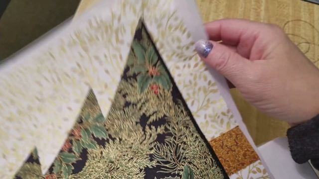 Ruffled Christmas Applique Pillow! Part 1: Applique Tree
