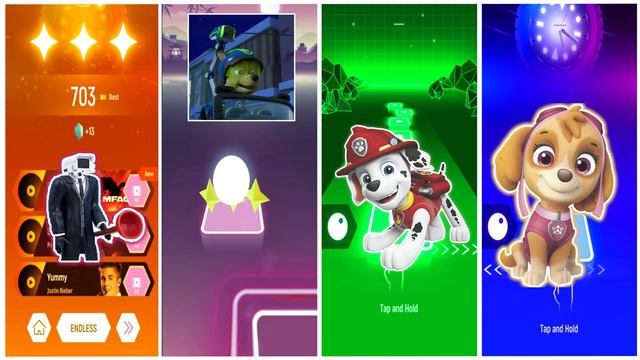 CAMERAMAN 🆚 Paw Patrol Rubble 🆚 Paw Patrol Marshall 🆚 Paw Patrol Skye 🆚 WHO WILL WIN?