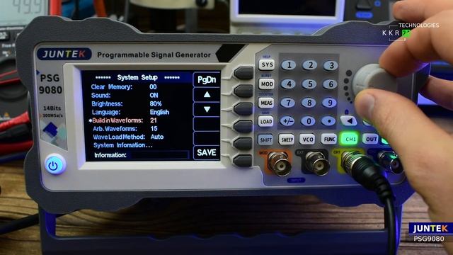 JUNTEK PSG9080 Обзор цифрового генератора сигналов часть первая. The review Signal generator Part 1 смотреть онлайн