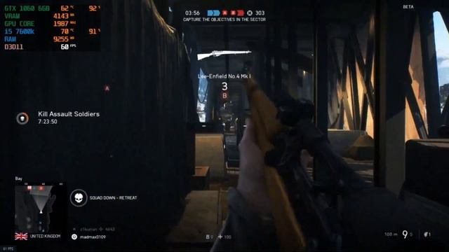 Battlefield V - 1080p(60fps) Ultra Settings | GTX 1060 | i5 7600k | смотреть онлайн