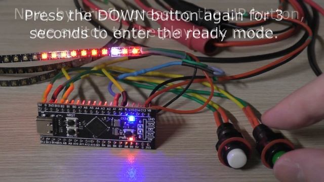 Black Pill V3.0 Pixel Poi mode APA102 first use смотреть онлайн