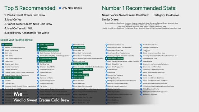 Starbucks Drink Recommendation AI! Python Kmeans смотреть онлайн