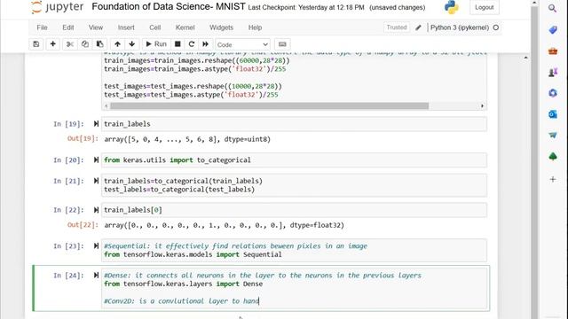 Foundation of Data Science. MNIST- Sequential and Layers смотреть онлайн