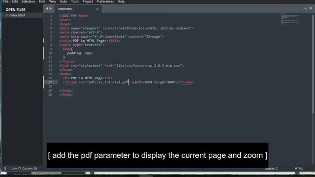 Displaying PDF Document In The HTML Page смотреть онлайн