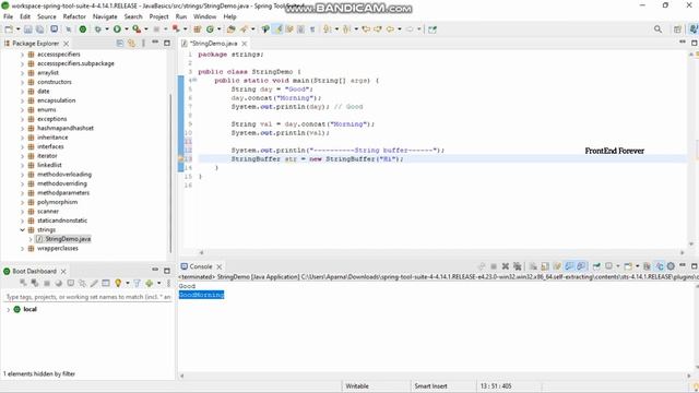 String Buffer & Builder In Java | Java Spring Boot Tutorial | смотреть онлайн
