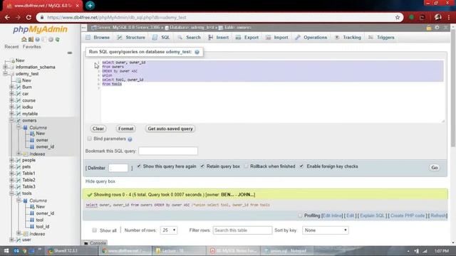 18. Basic Concepts of MySQL Database (Union) смотреть онлайн