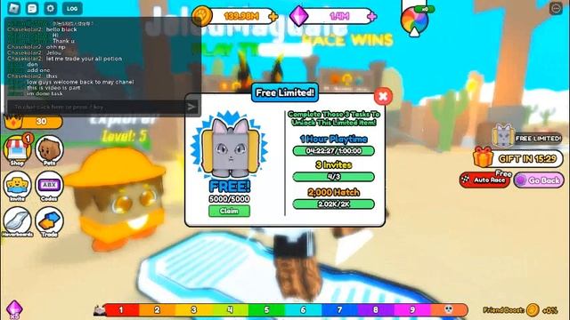 [LIMITED EVENT] How to get Nyan Cat on Pet Racer Simulator Part 2[ROBLOX] смотреть онлайн